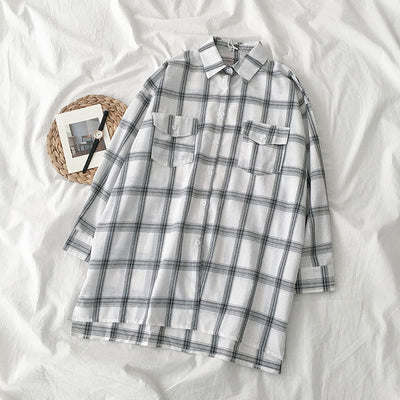 Camisa Retro Estilo Hong Kong Manga Larga - Image 10