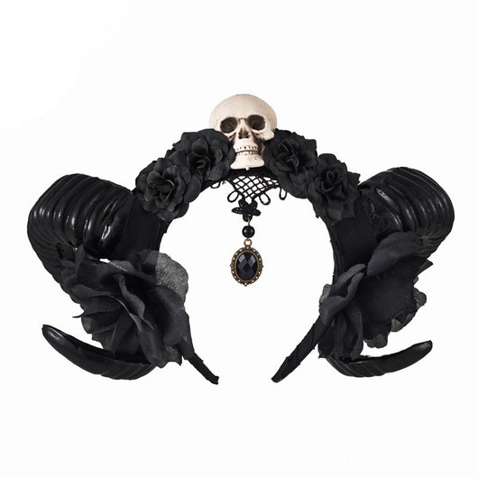 Diadema con Flores Negras - Image 10