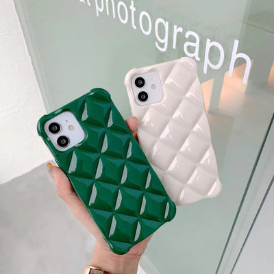 Funda Móvil con Diseño Geométrico 3D Rombos - Image 2