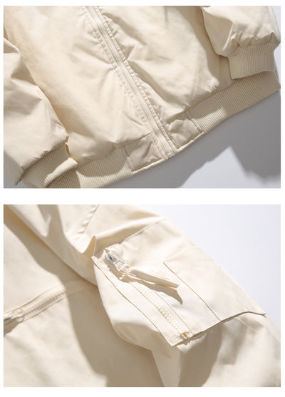 Chaqueta de Algodón con Bordado de Letras - Estilo Casual Sofisticado - Image 10