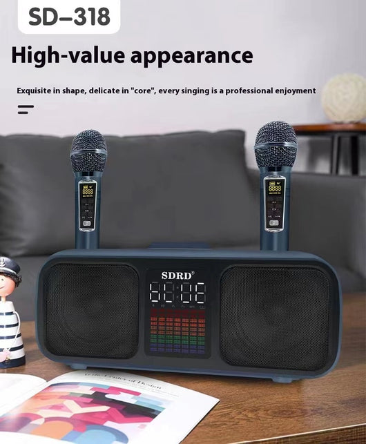 Parlante Bluetooth de Escritorio SD318 con Micrófono Inalámbrico Dual - Image 8