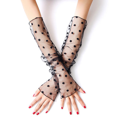 Protectores de Brazos en Encaje Ice Silk para Mujer - Guardabrazo Fresco para Conducir - Image 4