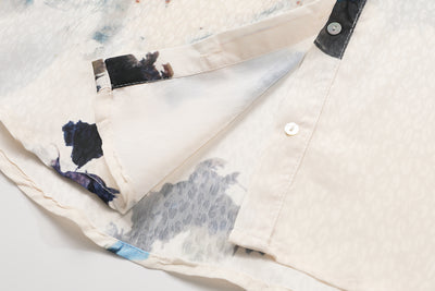 Blusa Suelta de Manga Larga con Estampado Francés de Nicho - Image 7