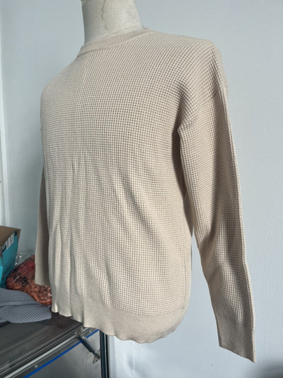 Suéter Cuello Redondo Textura Waffle para Hombre - Pullover Tejido Casual - Image 16