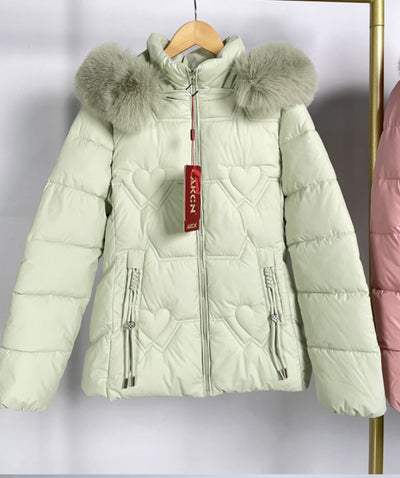 Chaqueta Cálida con Cuello de Pelaje para Mujer - Image 6