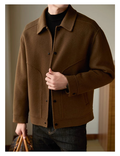 Abrigo de Lana Doble Faz para Hombre 100% Lana Premium - Image 13