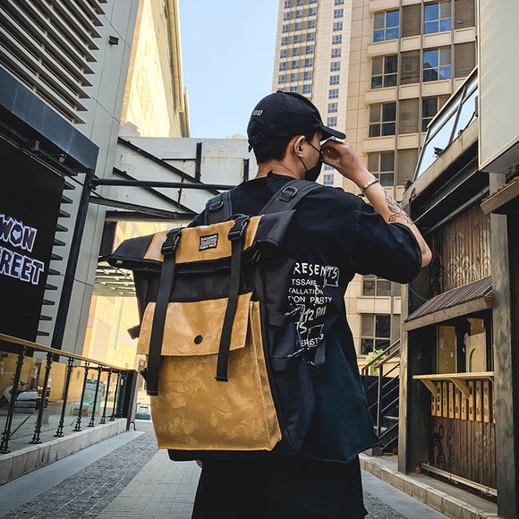 Mochila Retro de Gran Capacidad - Estilo Clásico y Funcional