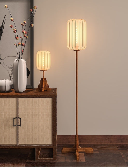 Lámpara de Piso Estilo Chino para Sala de Té Zen - Image 26