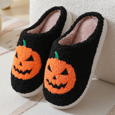 Pantuflas Cálidas Calabaza Halloween para Parejas - Zapatos de Casa Cómodos Hombre y Mujer - Image 8
