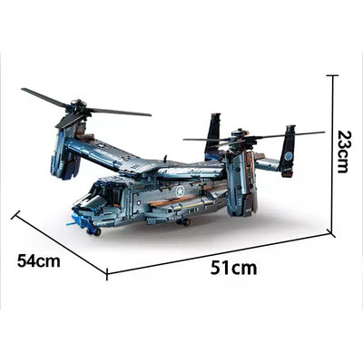 Helicóptero de Transporte Grande Osprey - Juego de Bloques de Construcción Armado - Image 5