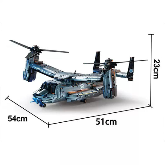 Helicóptero de Transporte Grande Osprey - Juego de Bloques de Construcción Armado - Image 5