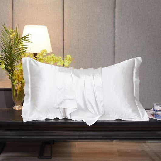 Funda de Almohada en Seda de Hielo Simple para el Hogar - Image 43