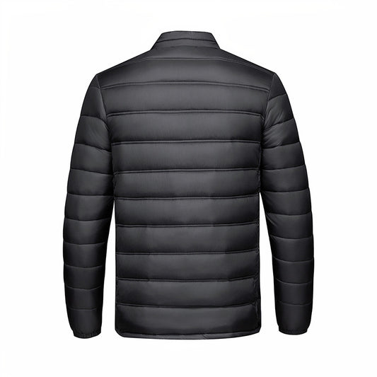 Chaqueta Acolchada de Algodón con Cuello Alto y Cierre - Image 2
