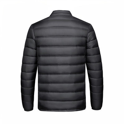 Chaqueta Acolchada de Algodón con Cuello Alto y Cierre - Image 2