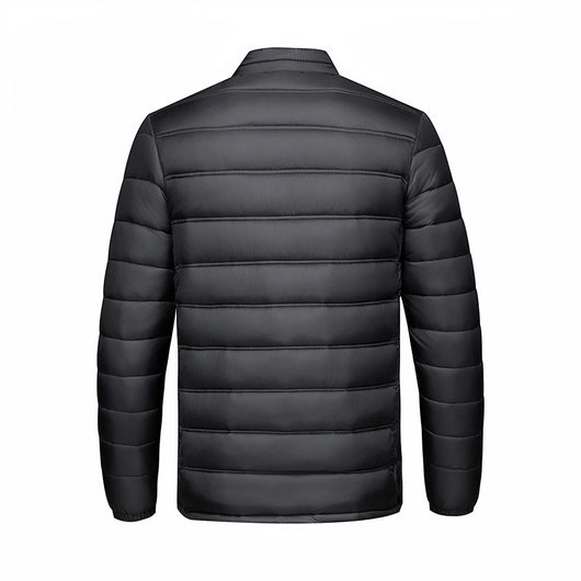 Chaqueta Acolchada de Algodón con Cuello Alto y Cierre - Image 2
