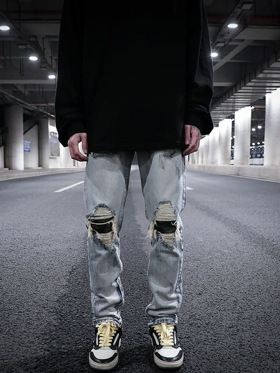 Jeans Camuflado Desgastado con Parches Estilo Urban - Image 5