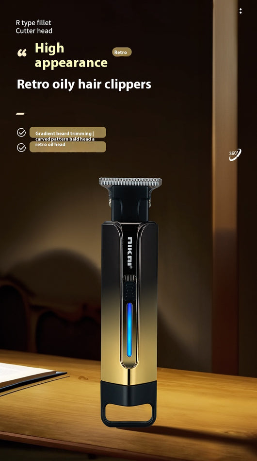 Cortadora de Cabello Eléctrica Profesional Retro con Grabado de Precisión - Image 13