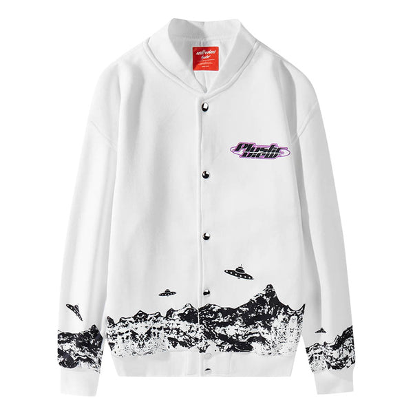 Chaqueta Fina Estampado Planeta Graffiti para Hombre - Image 3
