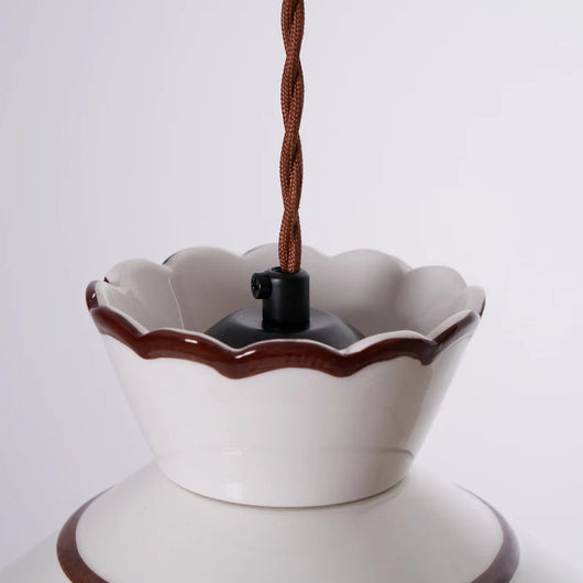 Lámpara Colgante Vintage de Cerámica y Latón para Bar y Dormitorio - Image 13
