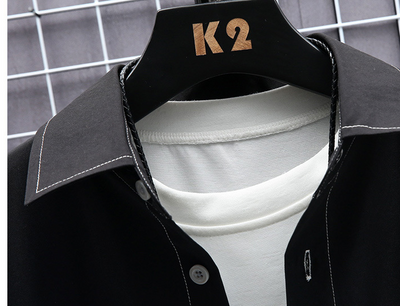 Camisa de Manga Larga Casual Coreana para Hombre - Image 28