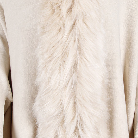 Capa Cardigan con Cuello de Piel y Flecos para Otoño e Invierno - Image 17