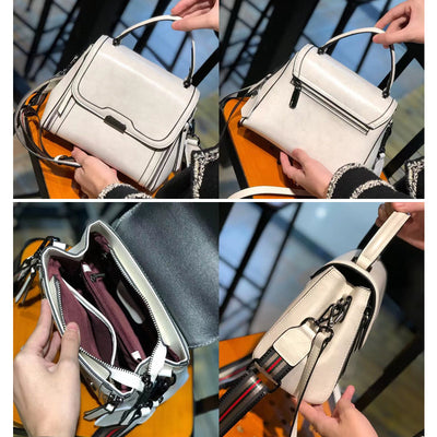 Bolso Mensajero de Cuero para Mujer - Gran Capacidad y Estilo Minimalista - Image 2