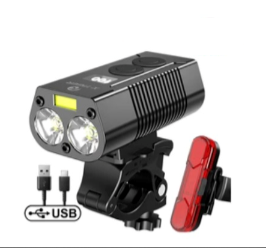 Luz LED Recargable para Bicicleta de Montaña - Impermeable con Pantalla de Batería - Image 16