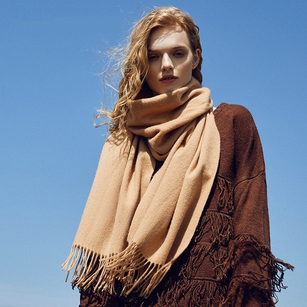 Bufanda de Lana Gruesa Unisex para Otoño e Invierno
