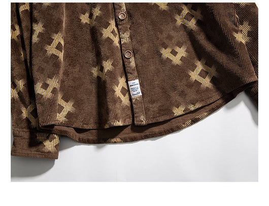 Camisa de Pana a Cuadros Marrón y Negro - Image 18