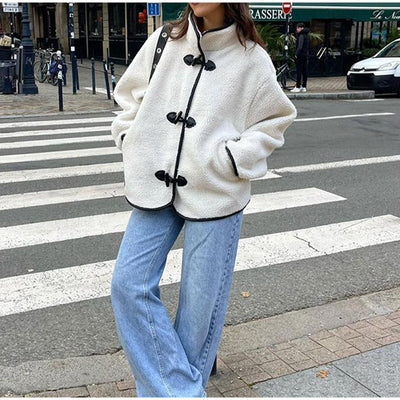 Chaqueta Cálida de Otoño e Invierno para Mujer con Cierre Simple - Image 9