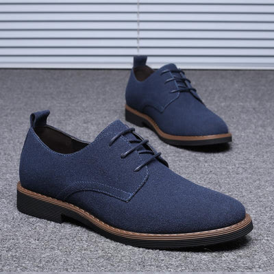 Zapatos de Cuero Ante para Hombre - Diseño Clásico Versátil - Image 9