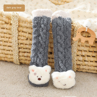 Calcetines para Bebé de Terciopelo Coral Reforzados Térmicos - Image 10