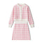 Conjunto de Falda y Cardigan Cuadrille - Traje Elegante Primavera Otoño