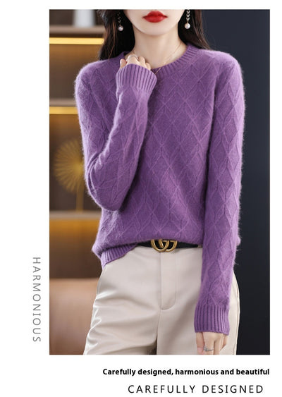 Suéter Jacquard Grueso para Mujer - Abrigo Cálido Otoño Invierno - Image 12