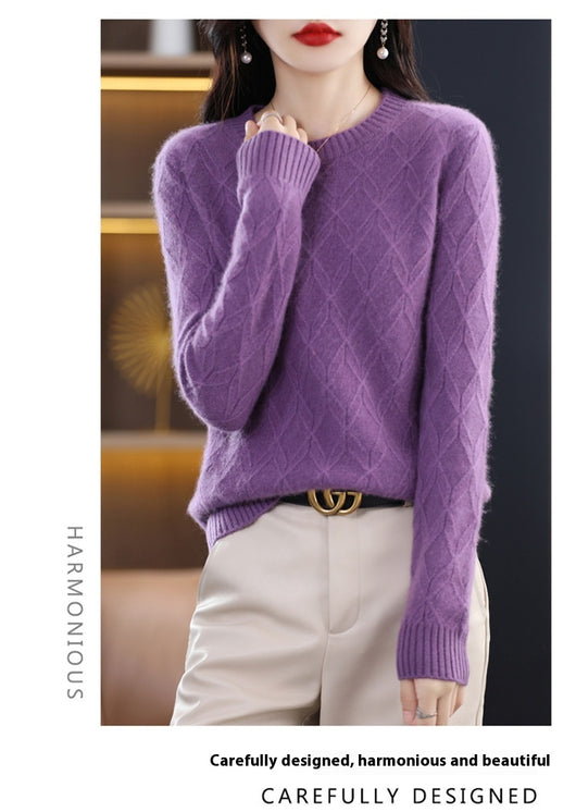Suéter Jacquard Grueso para Mujer - Abrigo Cálido Otoño Invierno - Image 12