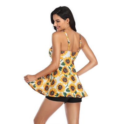 Traje de Baño Talla Grande Cintura Alta con Abertura Lateral Sexy - Image 54