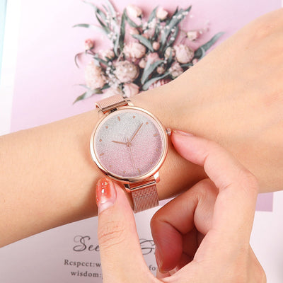 Reloj de mujer con correa fina en oro rosado - Image 6