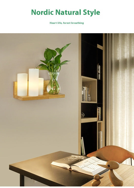 Lámpara de Pared en Madera para Dormitorio y Mesita de Noche - Image 13