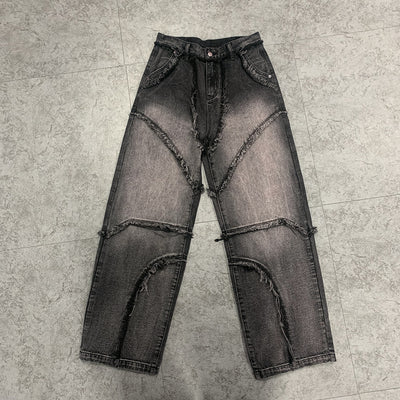 Jeans Vintage Estilo Urbano con Bordes Crudos - Image 3