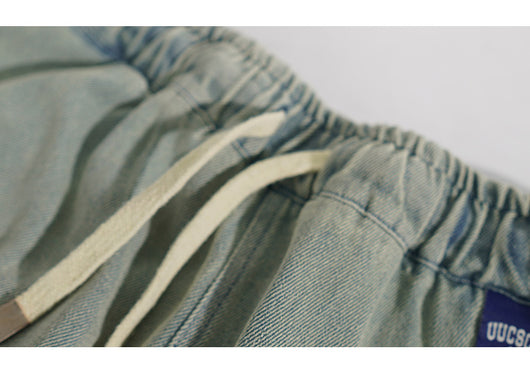 Pantalones Vaqueros Amarillo Barro Talla Grande Rectos con Vuelo Sutil - Image 13