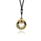 Couple Necklace Sterling Silver Plated Pair Of Sun And Moon Clavicle Chain A Black