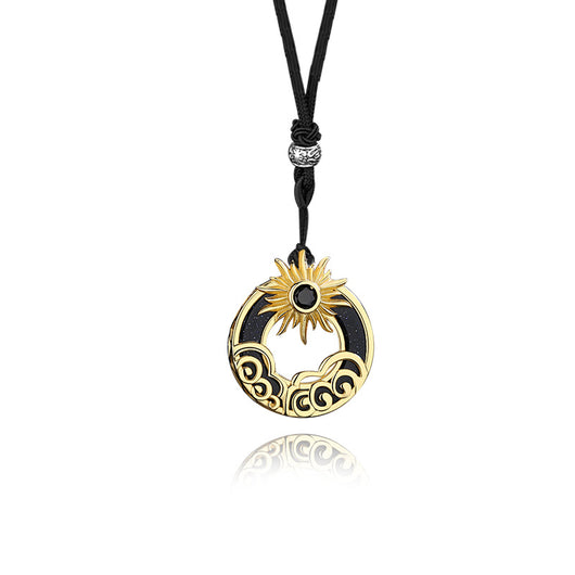 Collar de Pareja Sol y Luna en Plata Esterlina - Cadena de Clavícula - Image 2