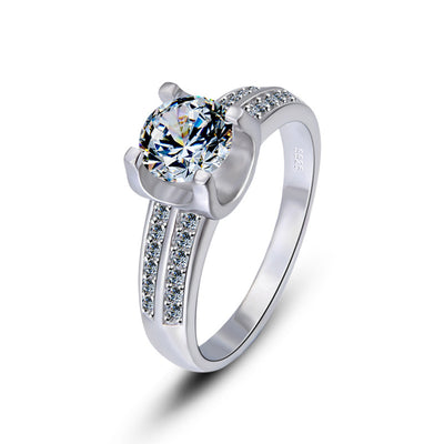 Anillo de Diamante Nueve Corazones y Una Flor - Image 11