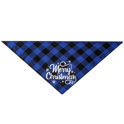 Pañuelo Triangular Navideño para Mascotas - Babero Absorbente Cuadros - Image 12