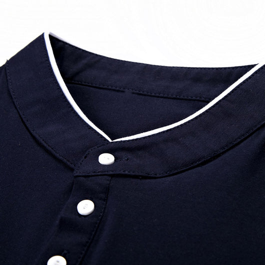 Camiseta Manga Larga Cuello Mao de Algodón para Hombre - Image 7