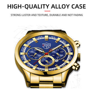 Reloj de Cuarzo Luminoso para Hombre - Elegancia Empresarial - Image 16