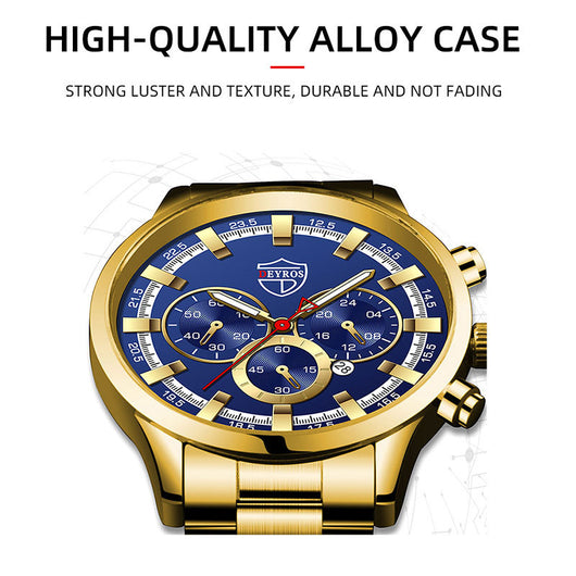Reloj de Cuarzo Luminoso para Hombre - Elegancia Empresarial - Image 16