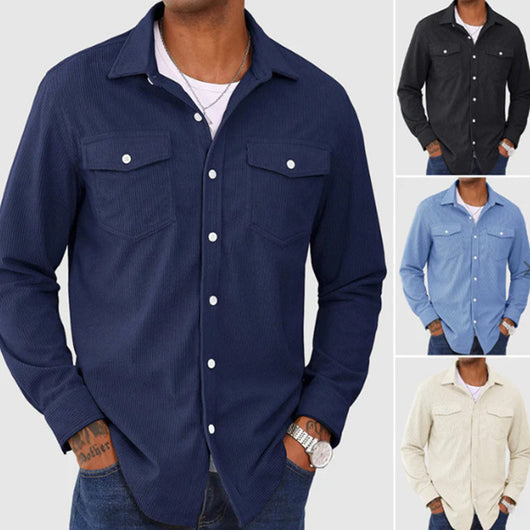Camisa Exterior Estilo Europeo para Hombre