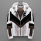 Chaqueta Impermeable con Capucha de Cuero Sintético Premium