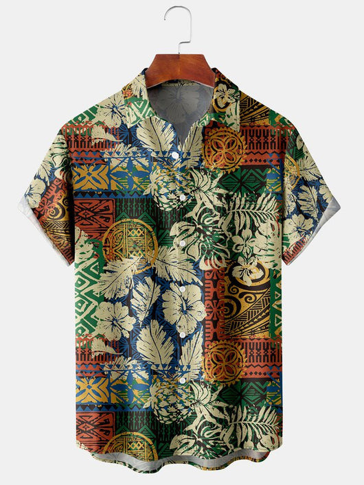 Camisa Hawaiana Estampada Casual para Hombre - Perfecta para Vacaciones - Image 5